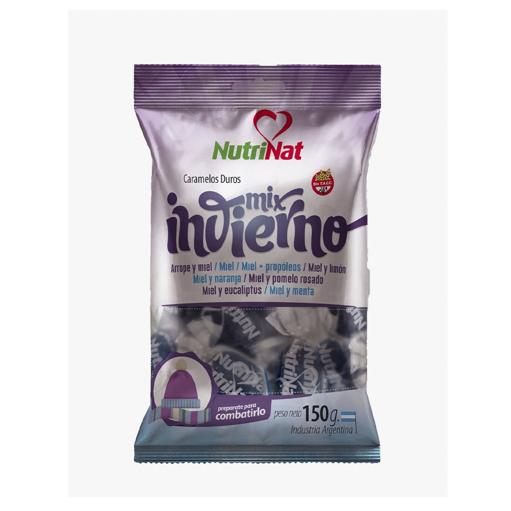 Caramelos Mix invierno  Bolsa de 8 paquetitos  x 150 grs.