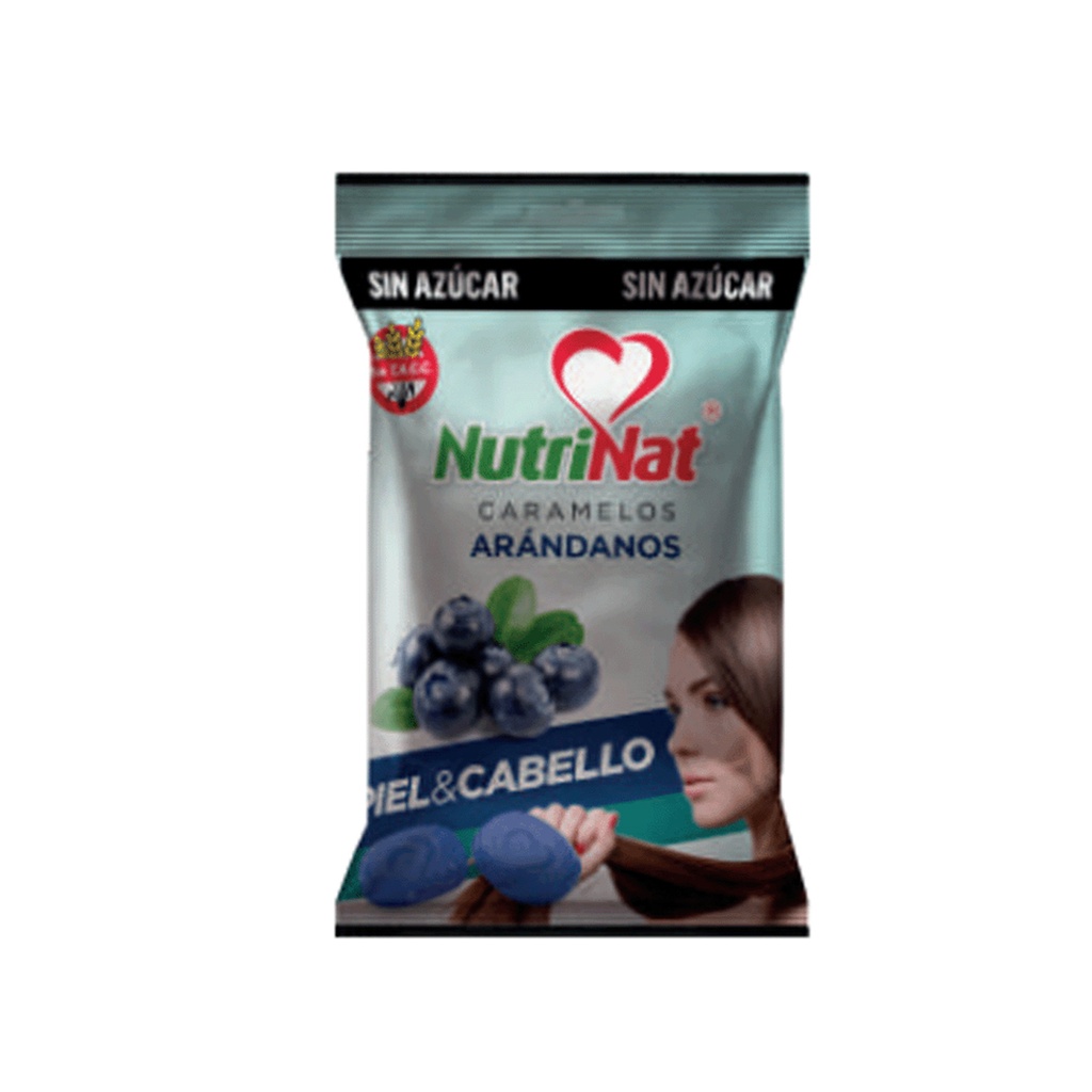 Caramelos Arándanos   Bolsa De 25 paquetitos x50 grs. SIN AZUCAR
