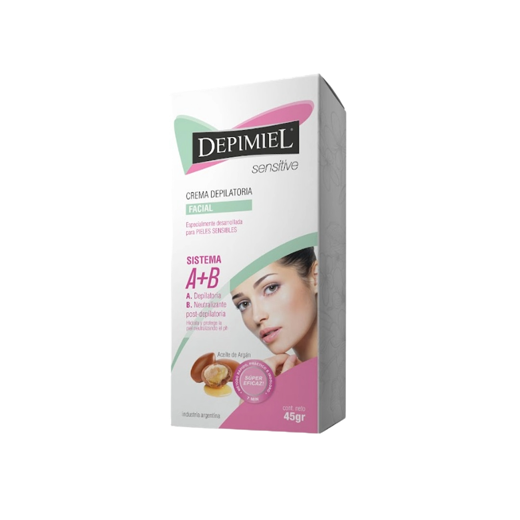  CREMA DEPILATORIA PARA EL ROSTRO (A+B) SENSITIVE    45 grs. DP1-384