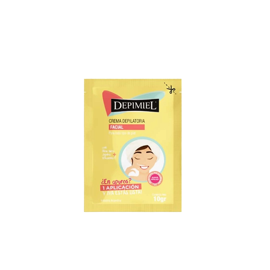 CREMA DEPILATORIA FACIAL EN SACHET 10 grs. DP1-375