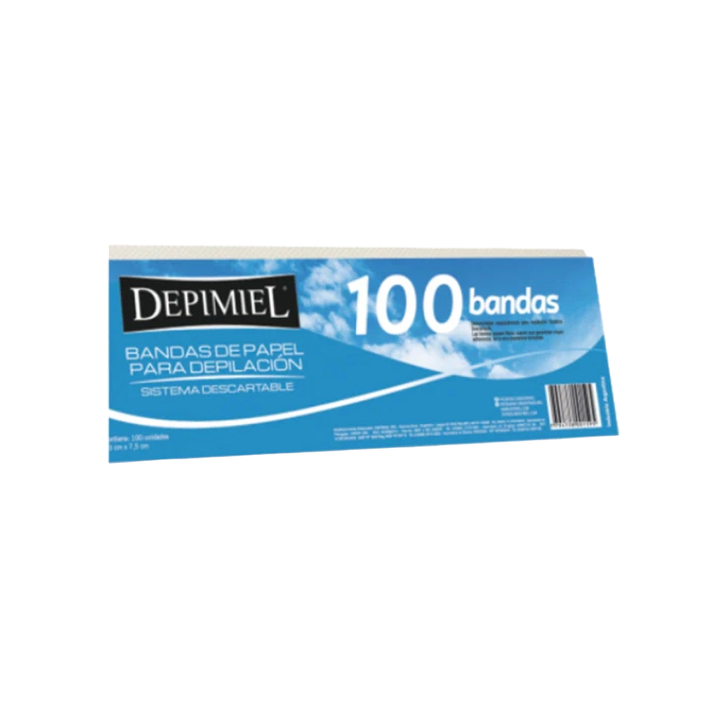  BANDAS DE PAPEL PARA RETIRAR CERA  100 unid. DP1-559