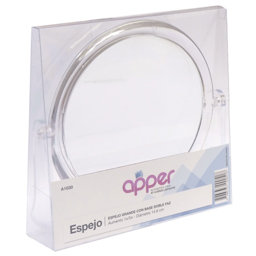 [A1030] Espejo con base doble faz grande 1X-5X A1030