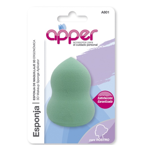 [A801] Esponja de maquillaje 3D ergonómica Apper A801