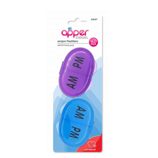 [A9507] Pastillero diario AM-PM blister x 2 un. A9507