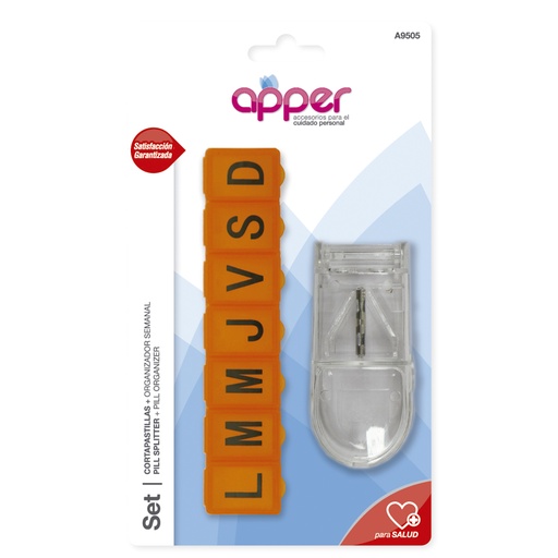 [A9505] Set cortapastillas + organizador semanal A9505