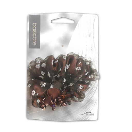 [BA3592] Scrunchy para cabello color marrón BA3592