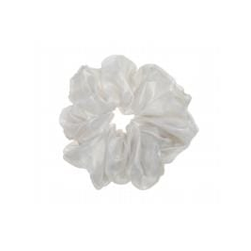 [BA3908] Scrunchy de lujo - Blanco BA3908