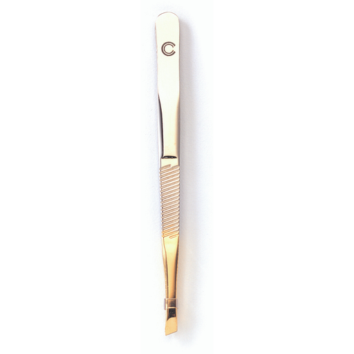 [BA1003] Pinza 1/2 Cuchilla Dorada 8,5cm. - Punta Inclinada  BA1003