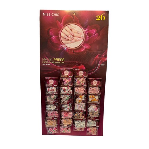 [DW1981] BLISTER DE UÑAS ESTAMPADAS X 26 DW1981