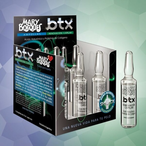 [MB56] Btx-acido hialuronico y proteinas de colageno ampollas x6un. MB MB56