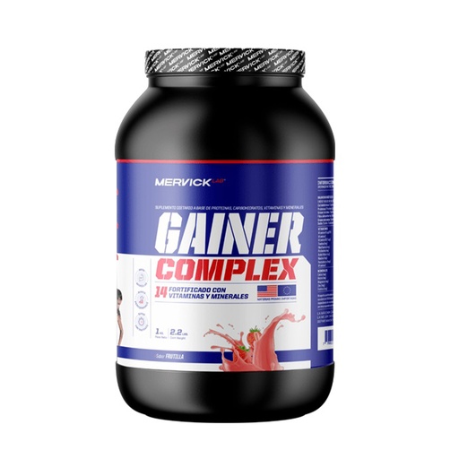 [MER104] GAINER FRUTILLA FORTIFICADO CON VITAMINAS Y MINERALES MER104