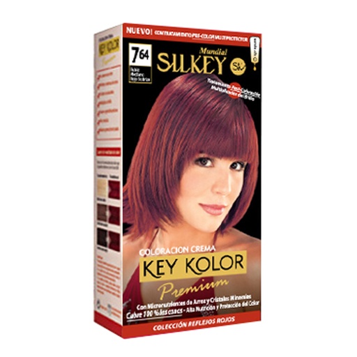 [SK700.7.64] RUBIO MEDIANO ROJO COBRIZO COLOR PREMIUM KIT SK700.7.64