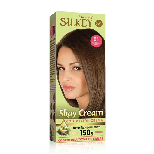 [SK55.6.1] RUBIO OSCURO CENIZA SKAY CREAM ALTO RENDIMIENTO KIT SK55.6.1