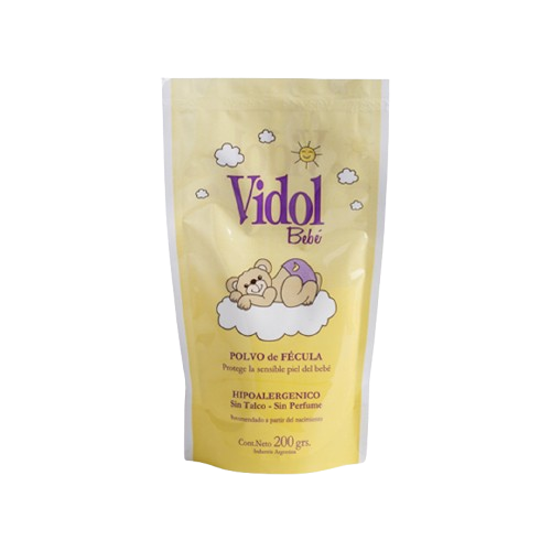 [VID601] Polvo de Fécula Vidol Bebé x 200 grs. (Repuesto Económico) VID601