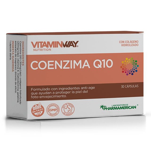 [AQ50] COENZIMA Q10  VITAMIN WAY - Estuche x 30 cápsulas COENZIMA Q10  VITAMIN WAY - Estuche x 30 cápsulas AQ50