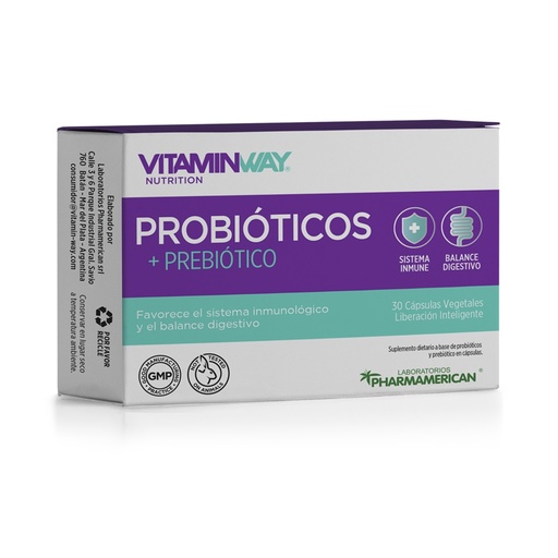 [AQ155] PROBIOTICO + PREBIOTICO VWN X 30 CAP. AQ155