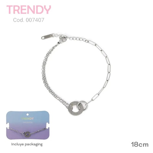 [AC7407] PULSERA ACERO TRENDY           AC7407                   