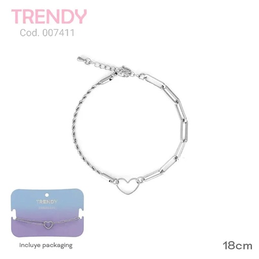 [AC7411] PULSERA ACERO TRENDY  AC7411