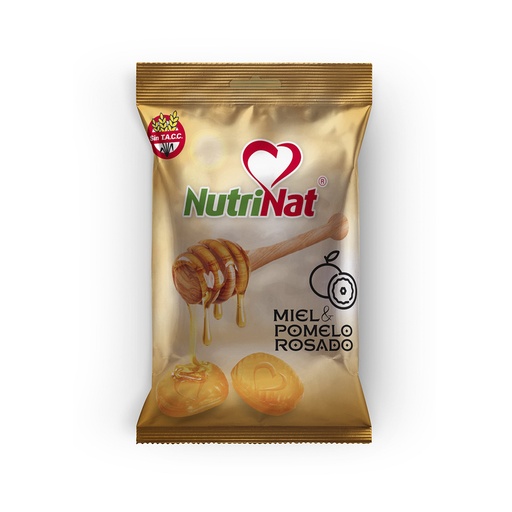 [NU876] Caramelos Miel + pomelo Rosado   Bolsa 25 paquetitos X 50 grs.