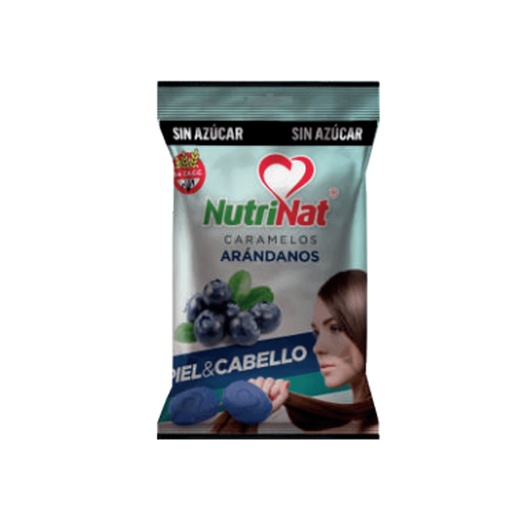 [NU985] Caramelos Arándanos   Bolsa De 25 paquetitos x50 grs. SIN AZUCAR