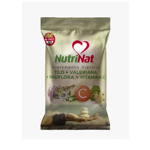 [NU1383] Caramelos Tilo, Valeriana, Pasiflora y Vitamina C SIN TACC  Bolsa De 25 paquetitos x50 grs.