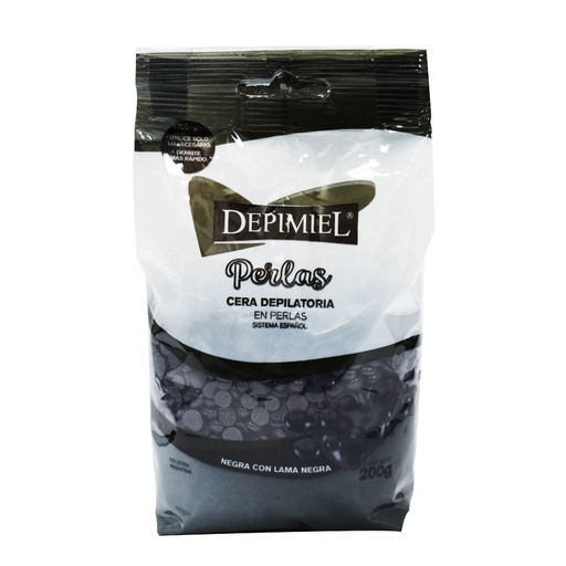 [DP1-132]  CERA EN PERLAS NEGRA  200 grs. DP1-132