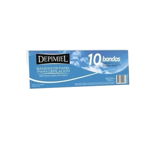 [DP1-558]  BANDAS DE PAPEL PARA RETIRAR CERA   10  unid. DP1-558