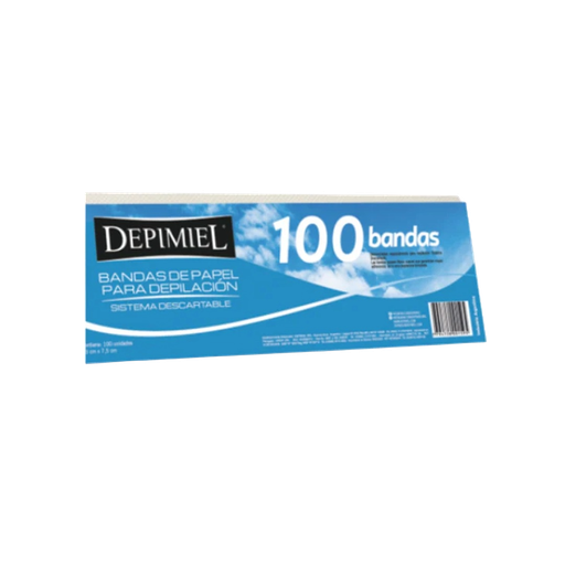 [DP1-559]  BANDAS DE PAPEL PARA RETIRAR CERA  100 unid. DP1-559