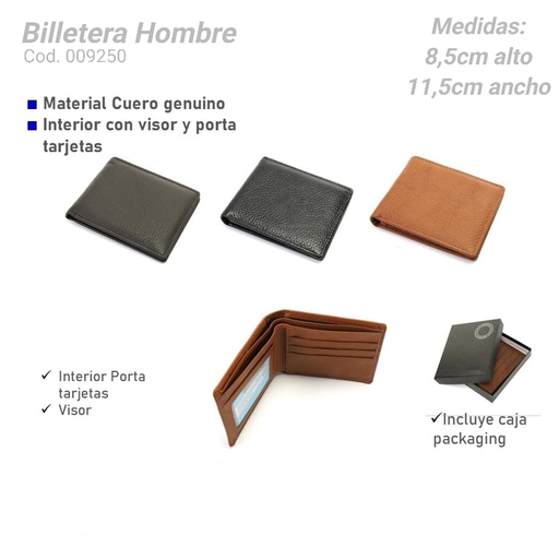 [MA9250] BILLETERA  HOMBRE MA9250